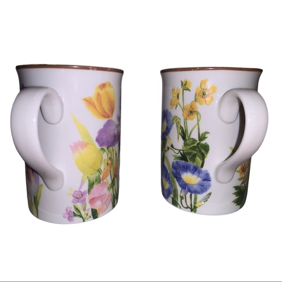 Jardin Royal Bone China Porcelain Mug Set of 2 Cups Collectibles Gift for Mom - Picture 4 of 5
